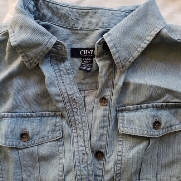 Women's Chambray Shirt Dress, size PS - Picture 3 of 3